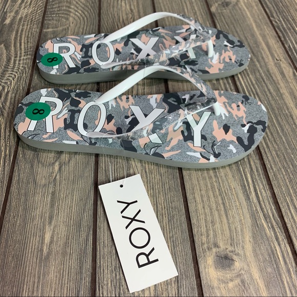 Roxy Simba Love V Flip Flops Sandals Size 8 NEW - Picture 2 of 5